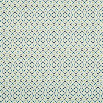 DOTTED BOXES | CALYPSO BLUE - Upholstery - Fabric