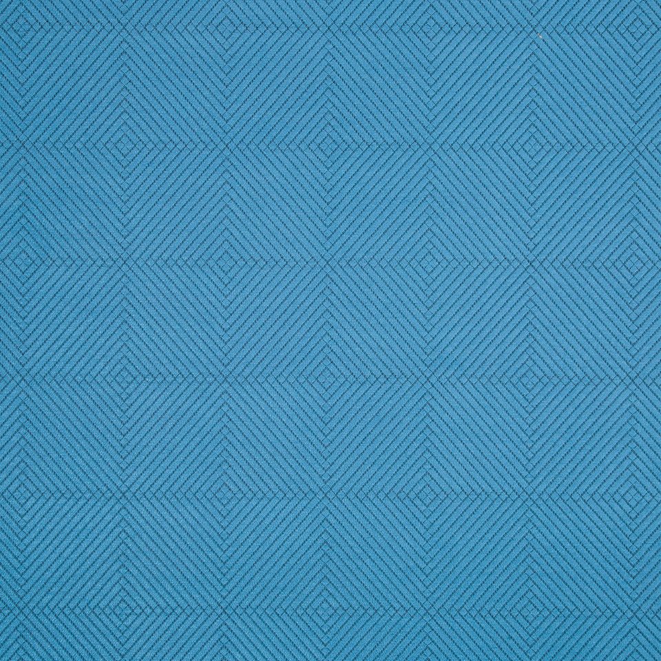 BOXED SQUARES | CALYPSO BLUE - Upholstery - Fabric
