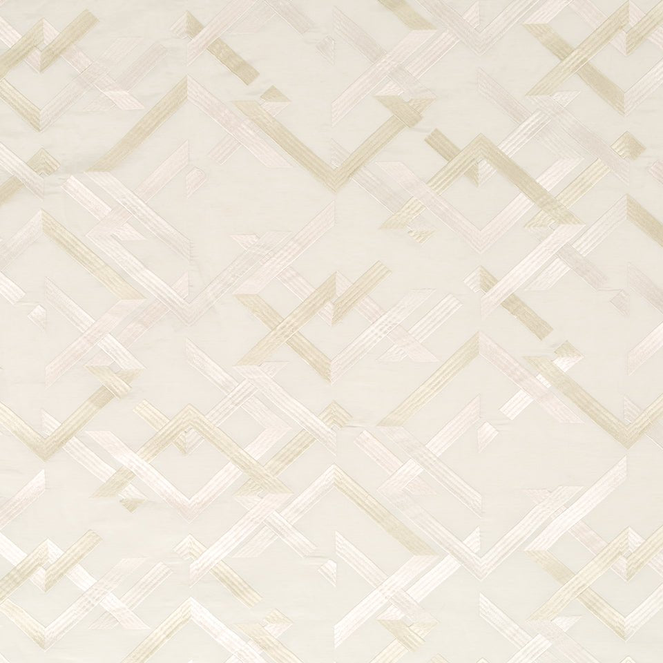 Abstract Fret | Travertine - Drapery - Fabric