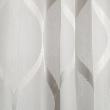 Ombre Ogee | Platinum - Drapery - Fabric