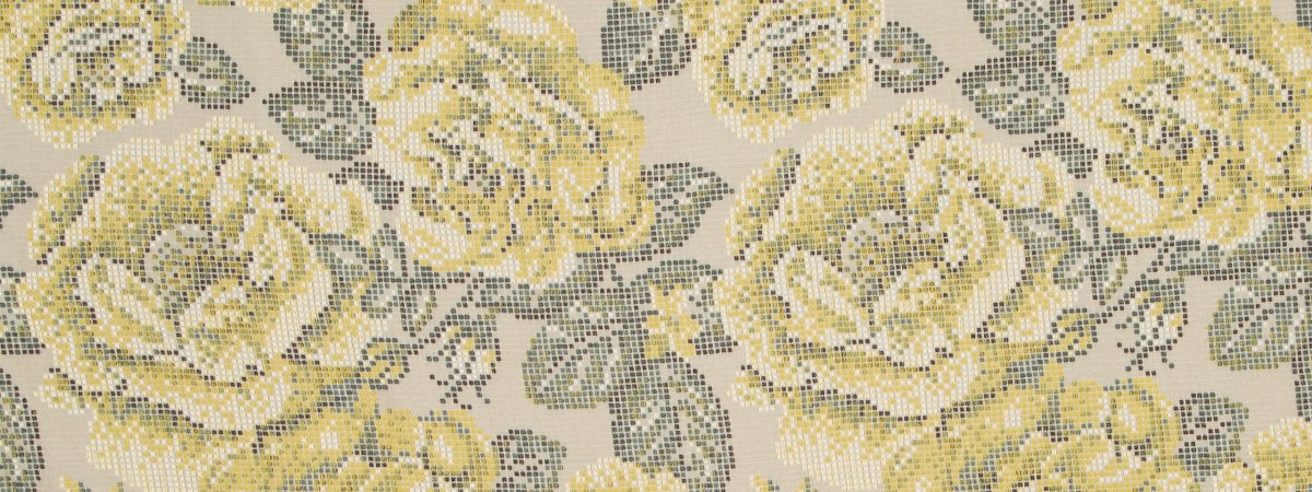Rose Pixel | Citrus - Upholstery - Fabric