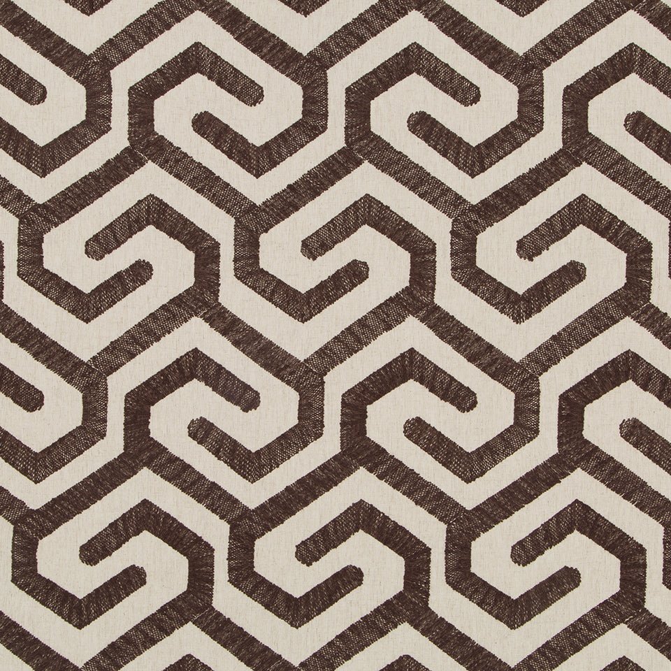 Maze For Days | Carob - Upholstery - Fabric