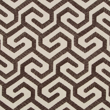 Maze For Days | Carob - Upholstery - Fabric
