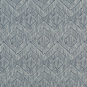 RATTAN FRET BK | INDIGO - Upholstery - Fabric