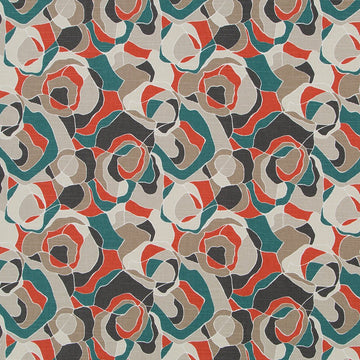 ORTENSIA | PERSIMMON - Print - Fabric