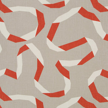VENTO RIBBON | PERSIMMON - Print - Fabric