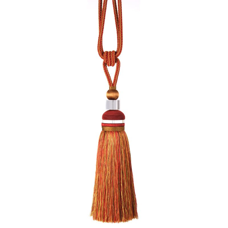 7279 | 633-RED/SAGE - Tassel - Trim