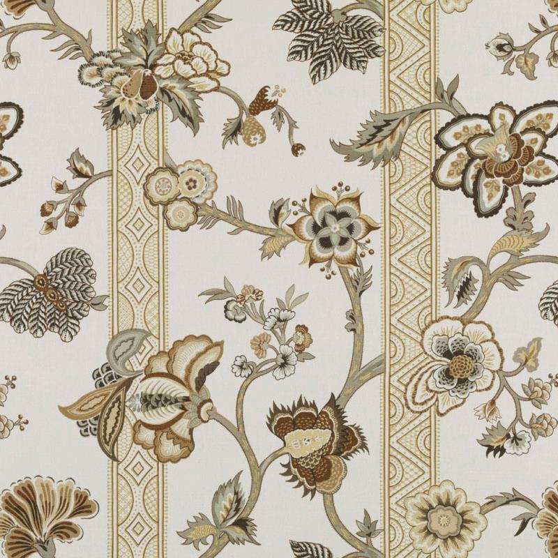 200010H | 606-LINEN/CHARC - Print - Fabric