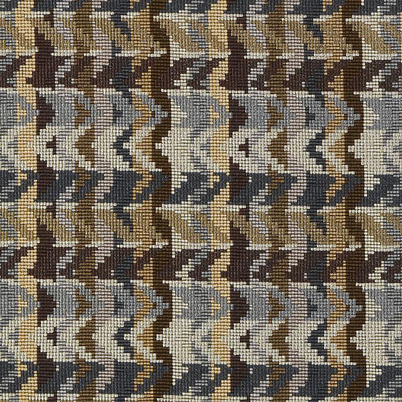 Hu15983 | 718-Cocoa/Silve - Upholstery - Fabric