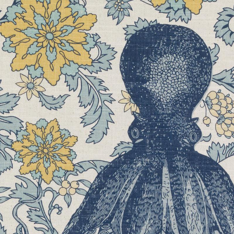 De42602 | 56-Blue/Gold - Print - Fabric