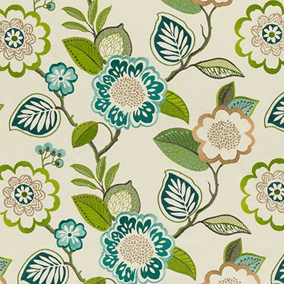 F0970 | 1-AQUA/CITRON - Print - Fabric