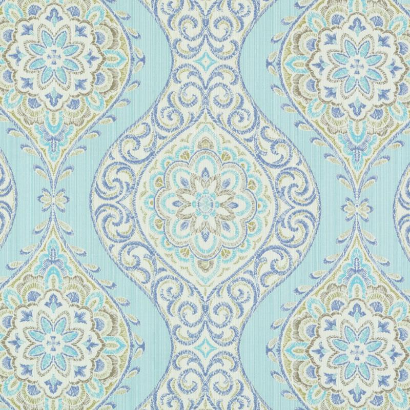 42484 | 286-Turquoise/O - Print - Fabric
