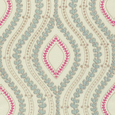 F0975 | 5-FUCHSIA/NATUR - Drapery - Fabric