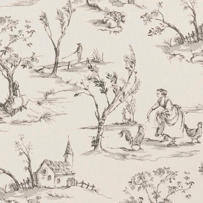 F0425 | 1-CHARCOAL - Print - Fabric