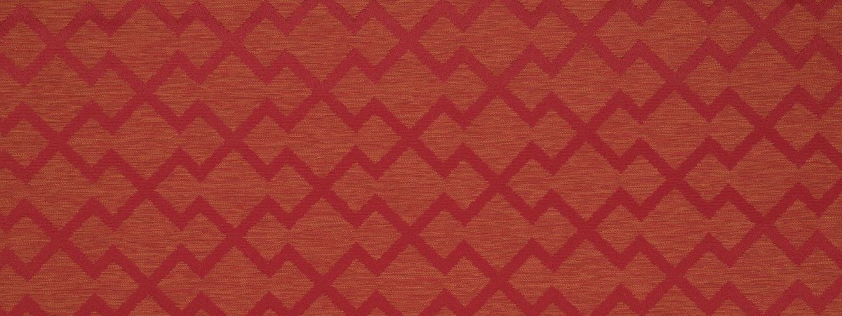 TRIBAL ZIG ZAG | SCARLET - Upholstery - Fabric