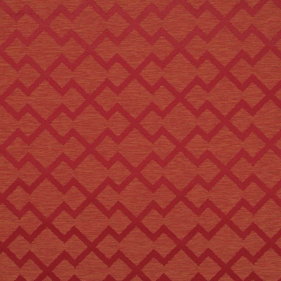 TRIBAL ZIG ZAG | SCARLET - Upholstery - Fabric