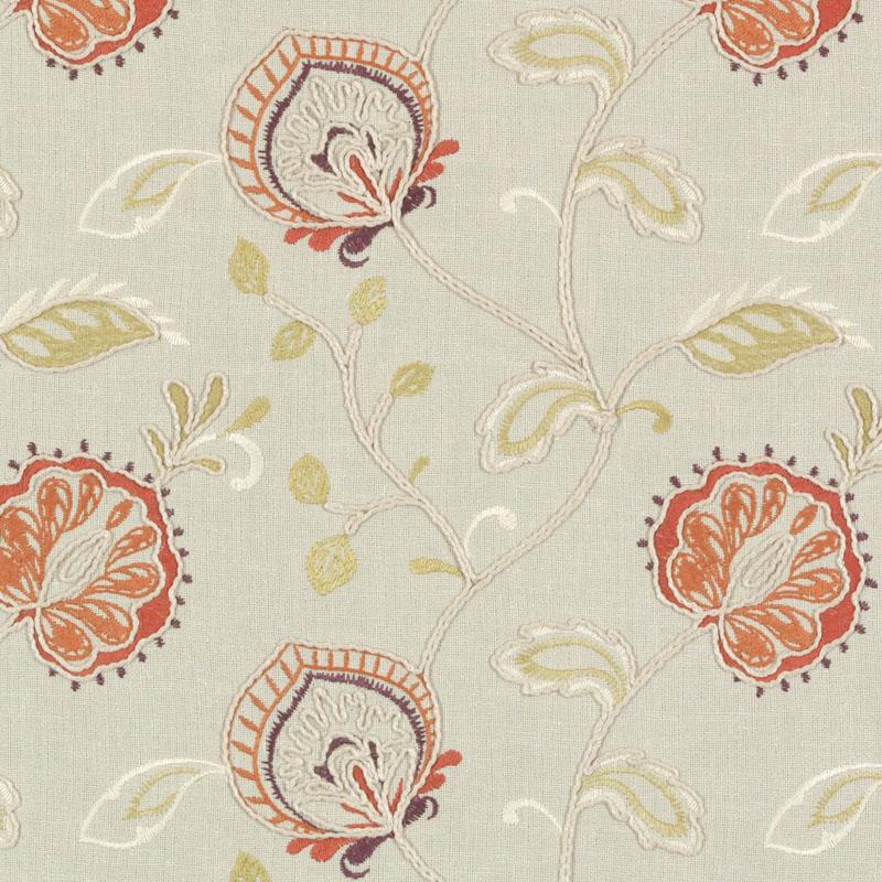 DA61718 | 761-PAPAYA/SAGE - Drapery - Fabric