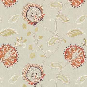 DA61718 | 761-PAPAYA/SAGE - Drapery - Fabric