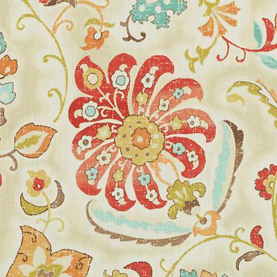 DP61724 | 761-PAPAYA/SAGE - Print - Fabric