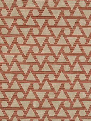 GEO STITCH | PERSIMMON - Woven - Fabric