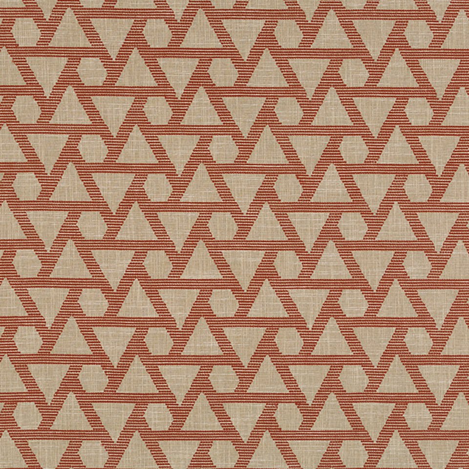 GEO STITCH | PERSIMMON - Woven - Fabric