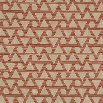 GEO STITCH | PERSIMMON - Woven - Fabric