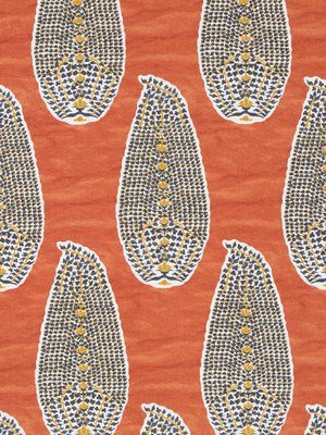 PAISLEY STAMP | PERSIMMON - Print - Fabric