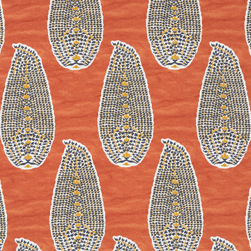 PAISLEY STAMP | PERSIMMON