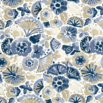 WATERFLOWERS | DRIFTWOOD - Print - Fabric