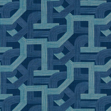 CONTOUR LINES | LAPIS - Print - Fabric