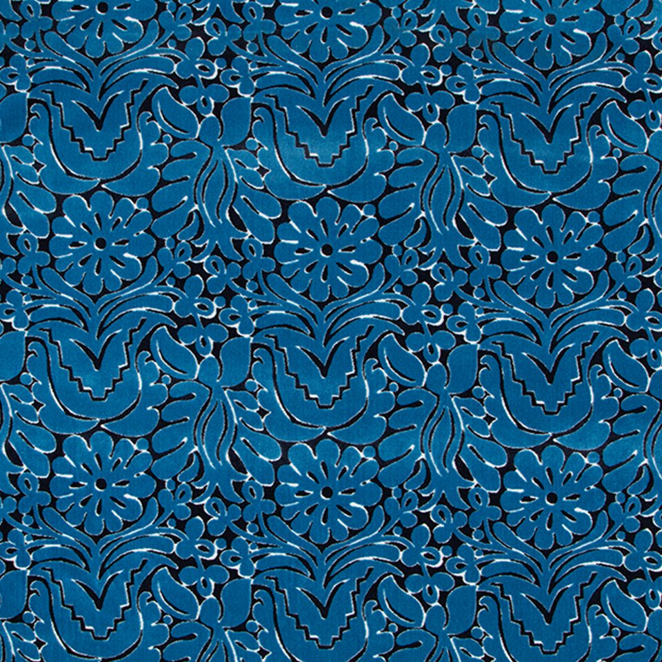 Huipil Velvet | Azure - Upholstery - Fabric