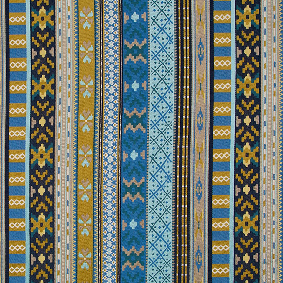 PUEBLO STRIPE | AZURE - Upholstery - Fabric