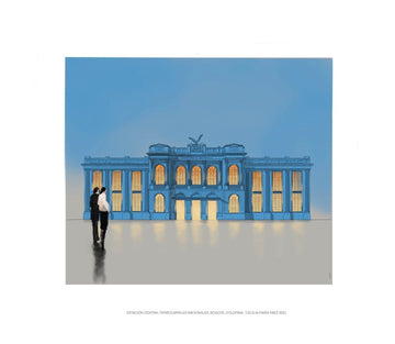 Bogota Railway In Blue - Home Decor: RA Artwork