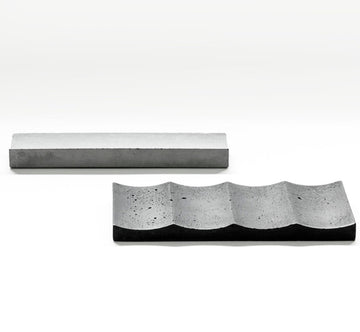 Bandejas Olas | Set of 2 Concrete Trays