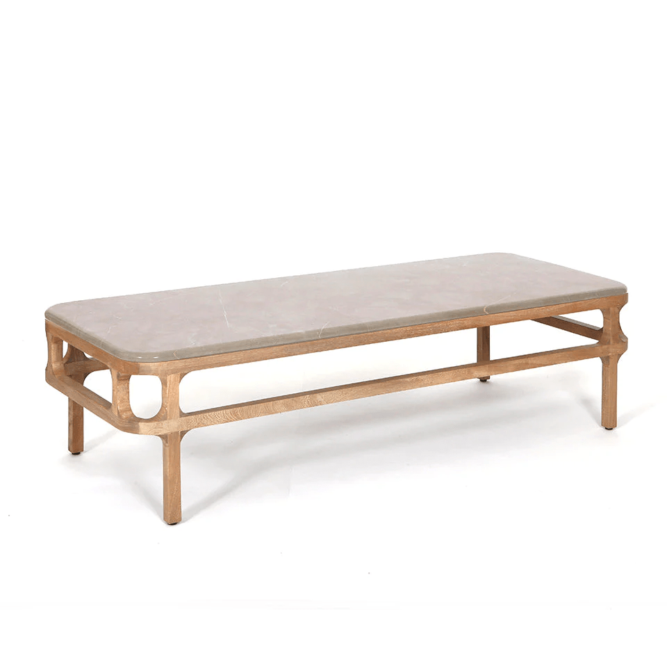 Jiva | Rectangular Marble Coffee Table - Furniture