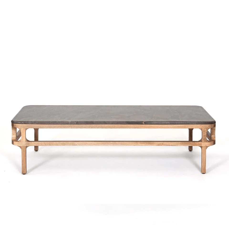 Jiva | Rectangular Marble Coffee Table - Furniture