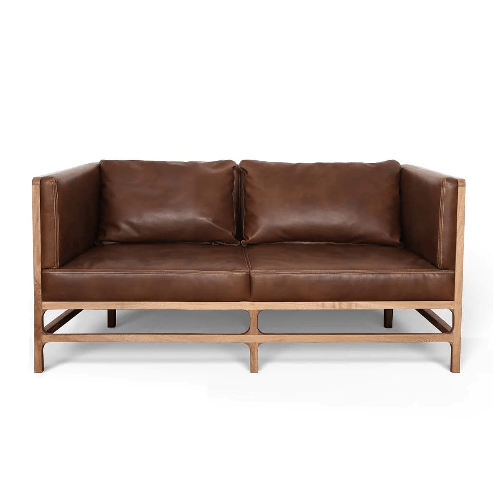 Otto | Loveseat with Rush Frame - Furniture