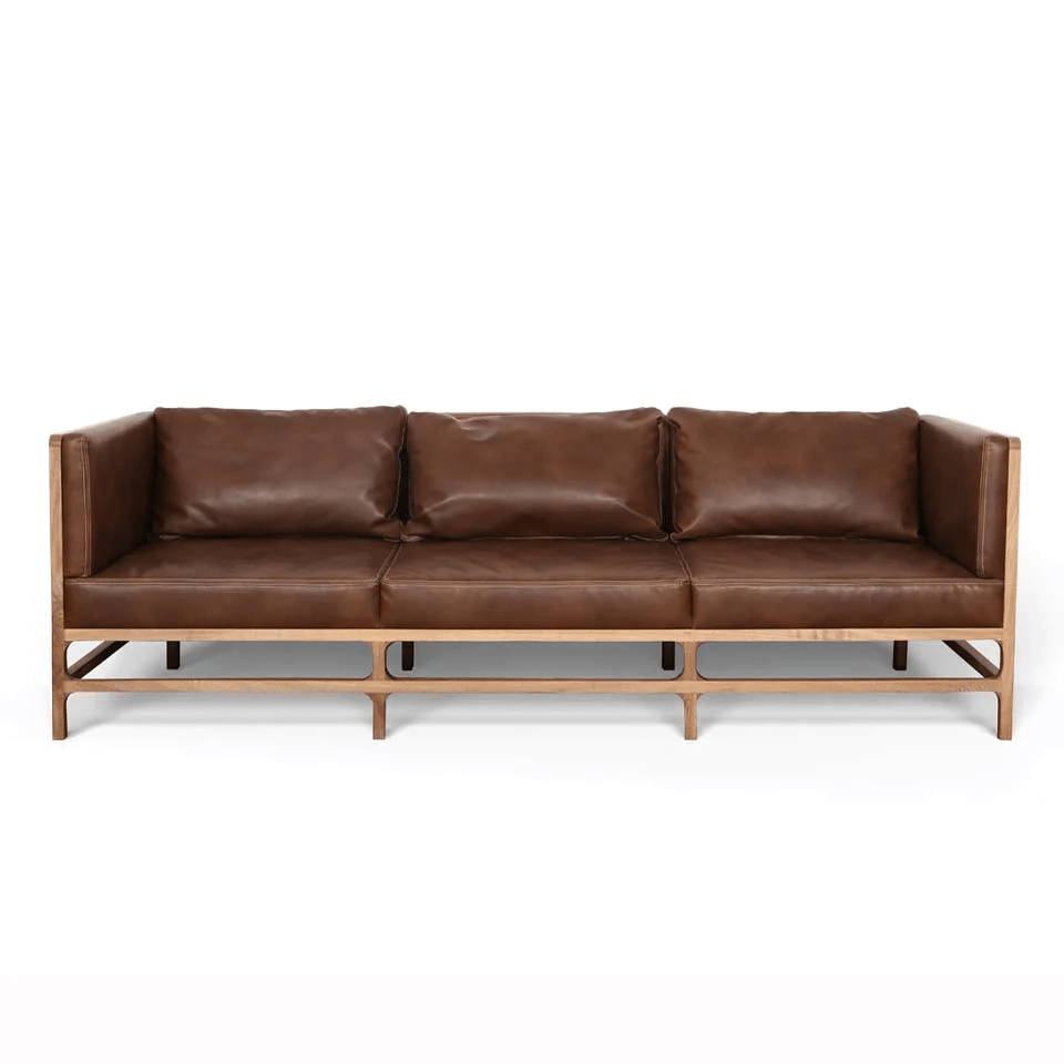 Otto | Three Seat Sofa with Rush Frame - Furniture