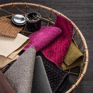 various multi-purpose fabrics in a basket