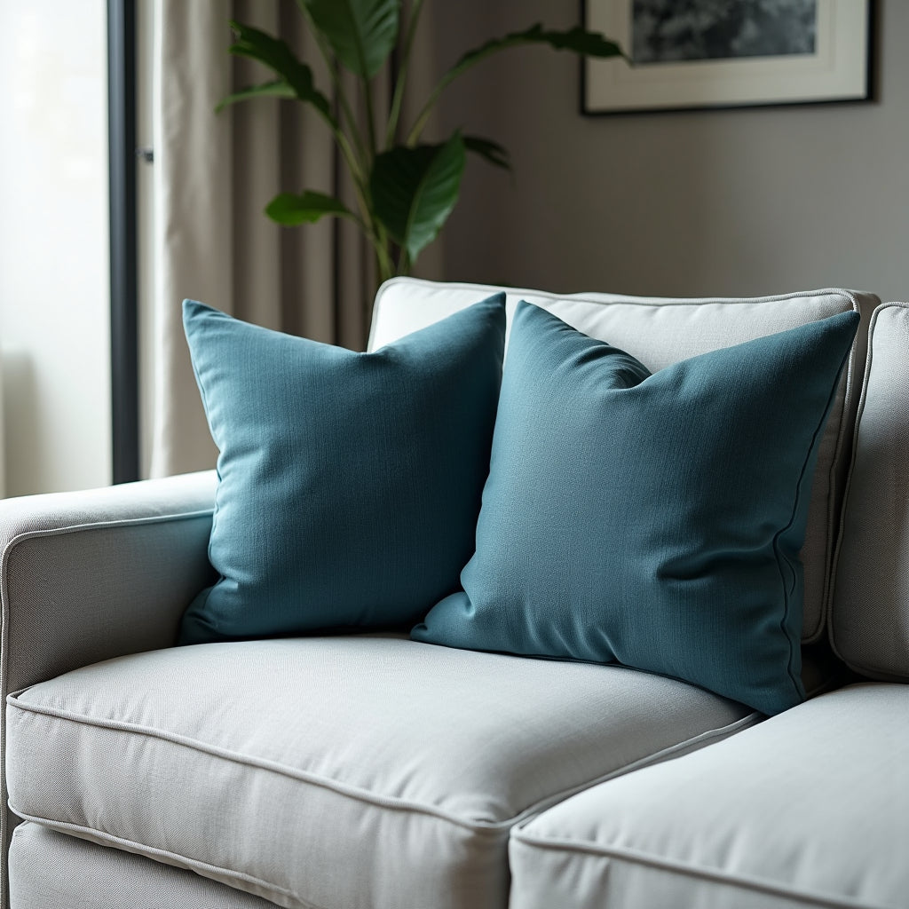 Softknit 18x18 Inch Decorative Throw Pillow Covers Set of 2