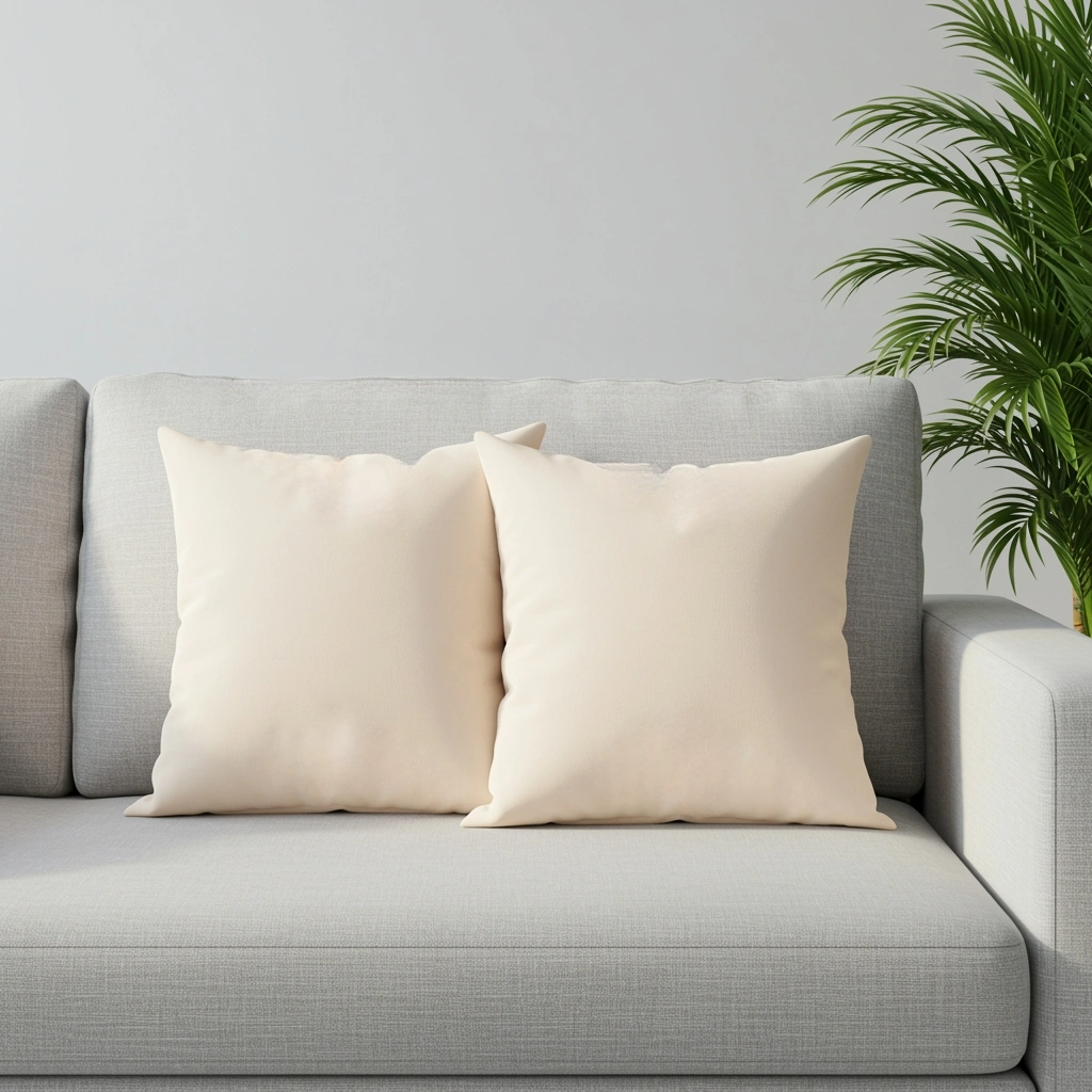 Softknit 18x18 Inch Decorative Throw Pillow Covers Set of 2