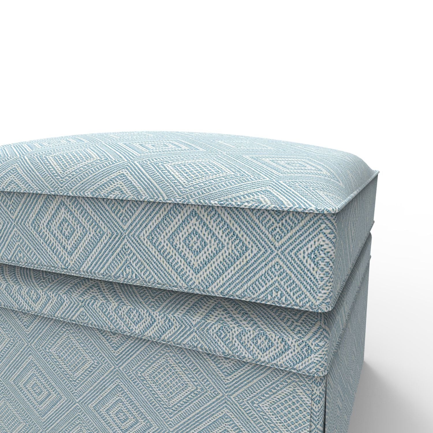 London Upholstered Ottoman with Skirt