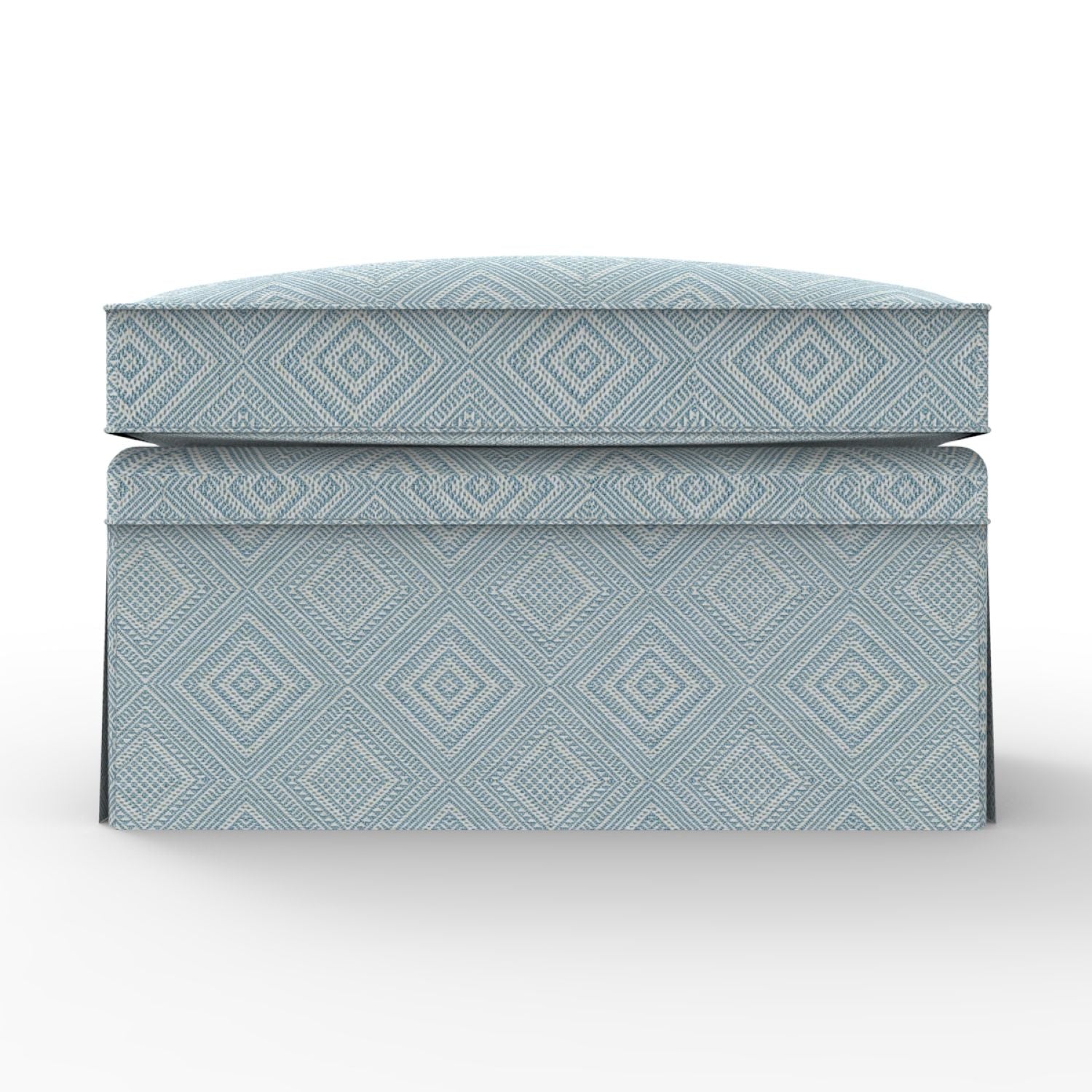 London Upholstered Ottoman with Skirt