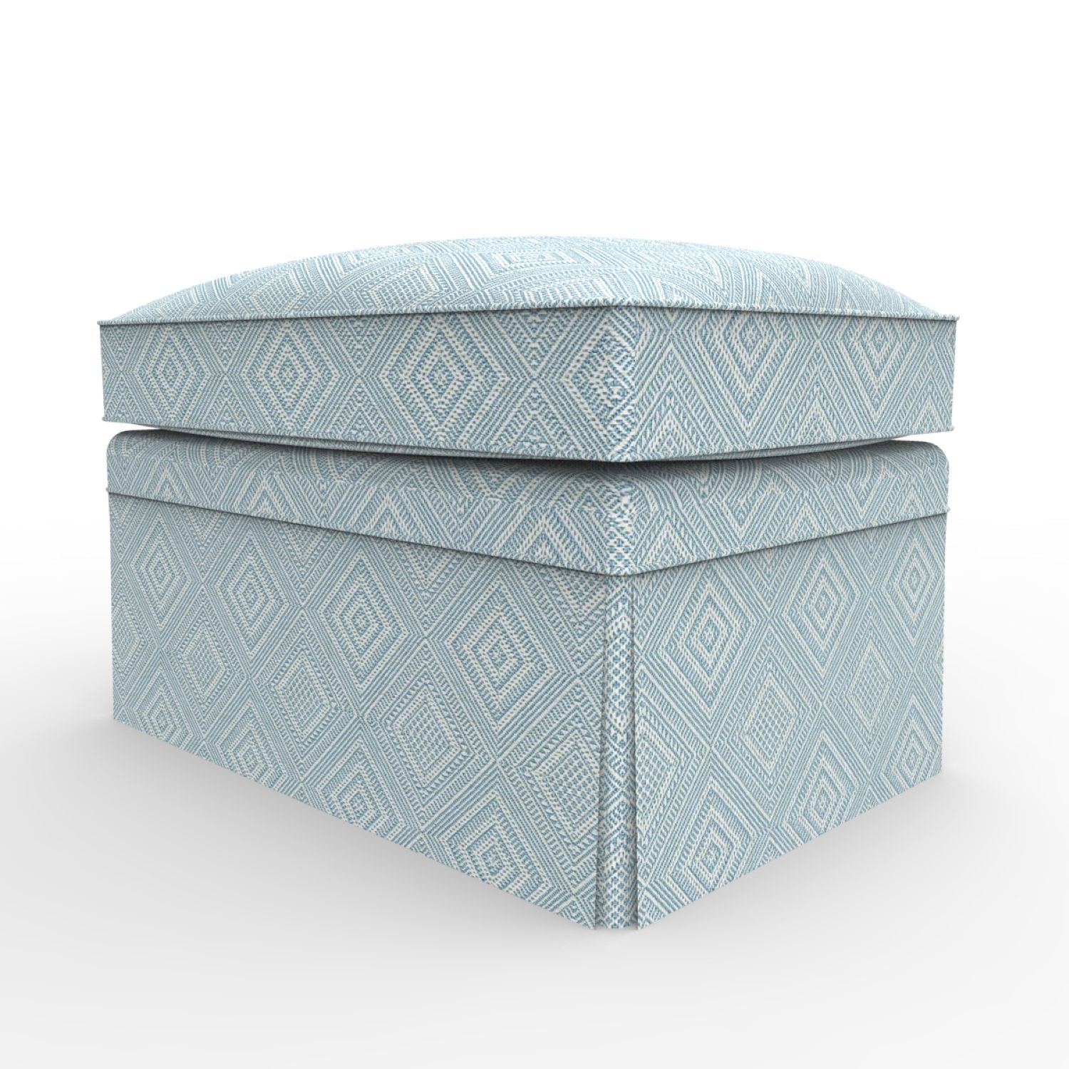 London Upholstered Ottoman with Skirt