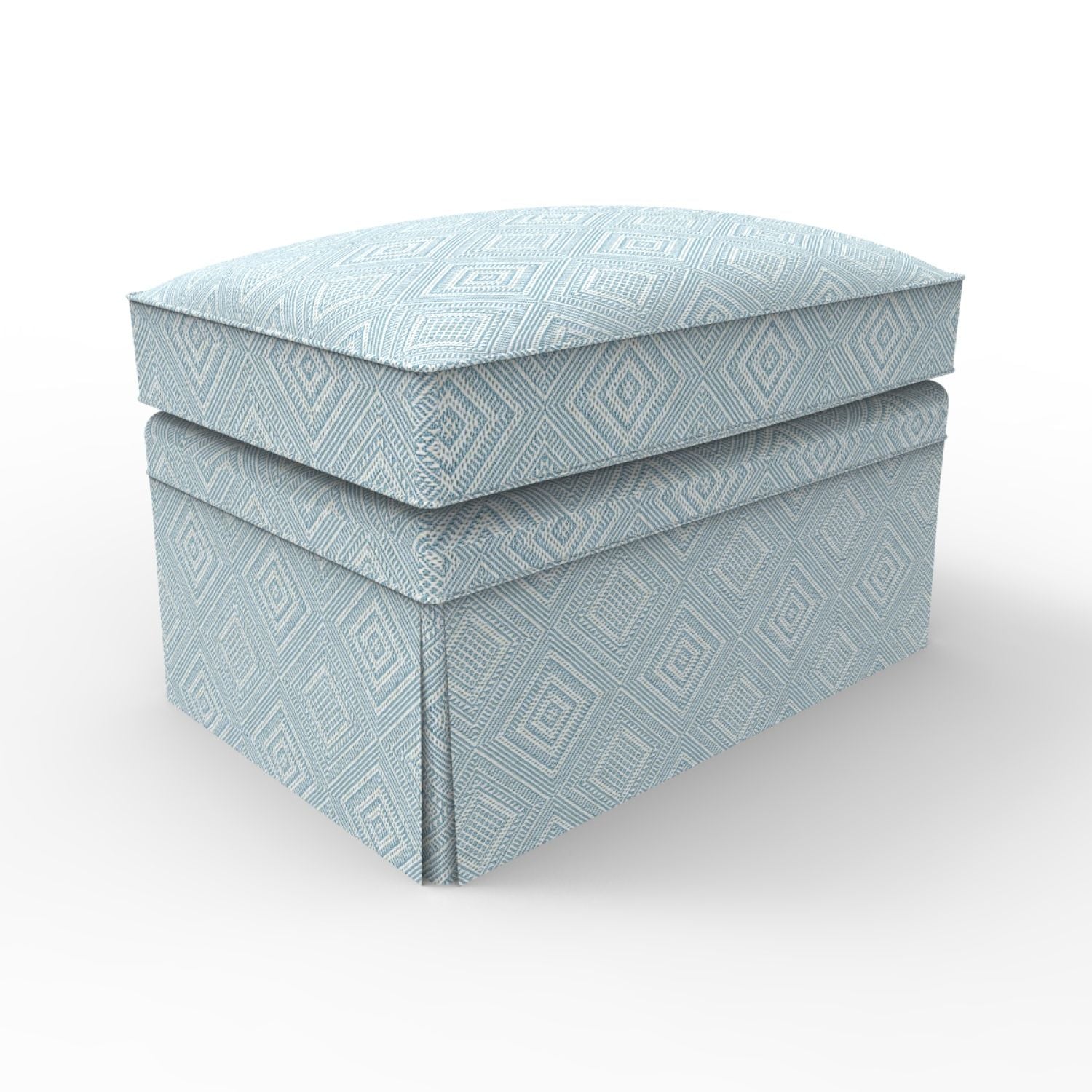 London Upholstered Ottoman with Skirt