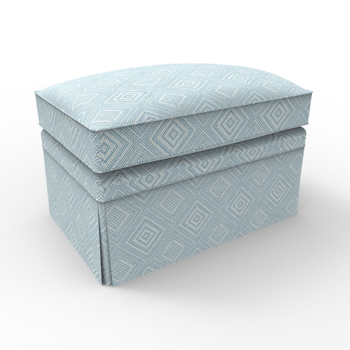 London Upholstered Ottoman with Skirt - Furniture
