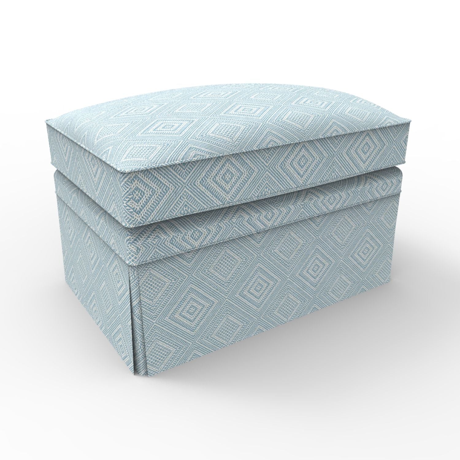 London Upholstered Ottoman with Skirt