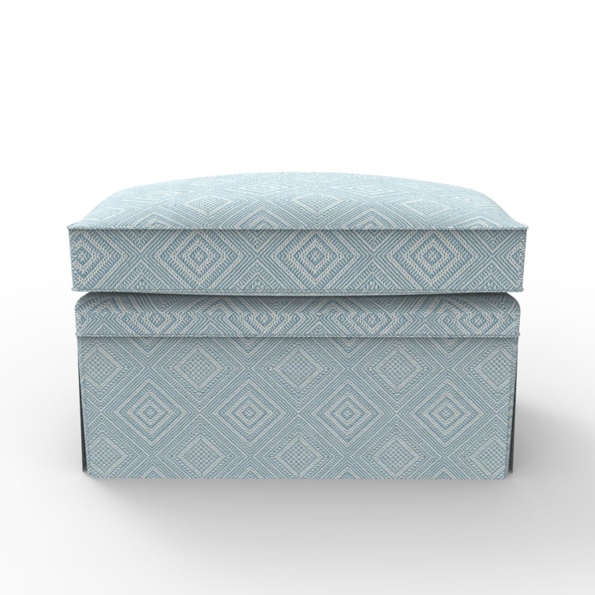 London Upholstered Ottoman with Skirt - Furniture