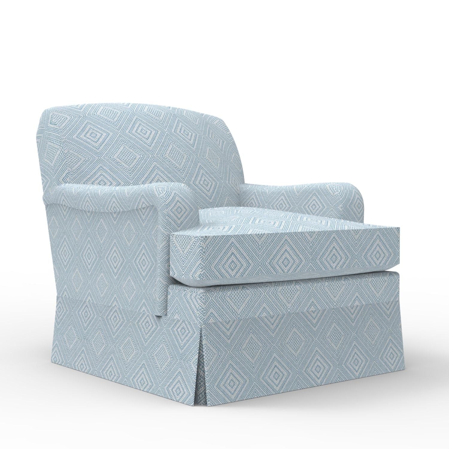 Stratford Slipcovered Armchair with Skirt