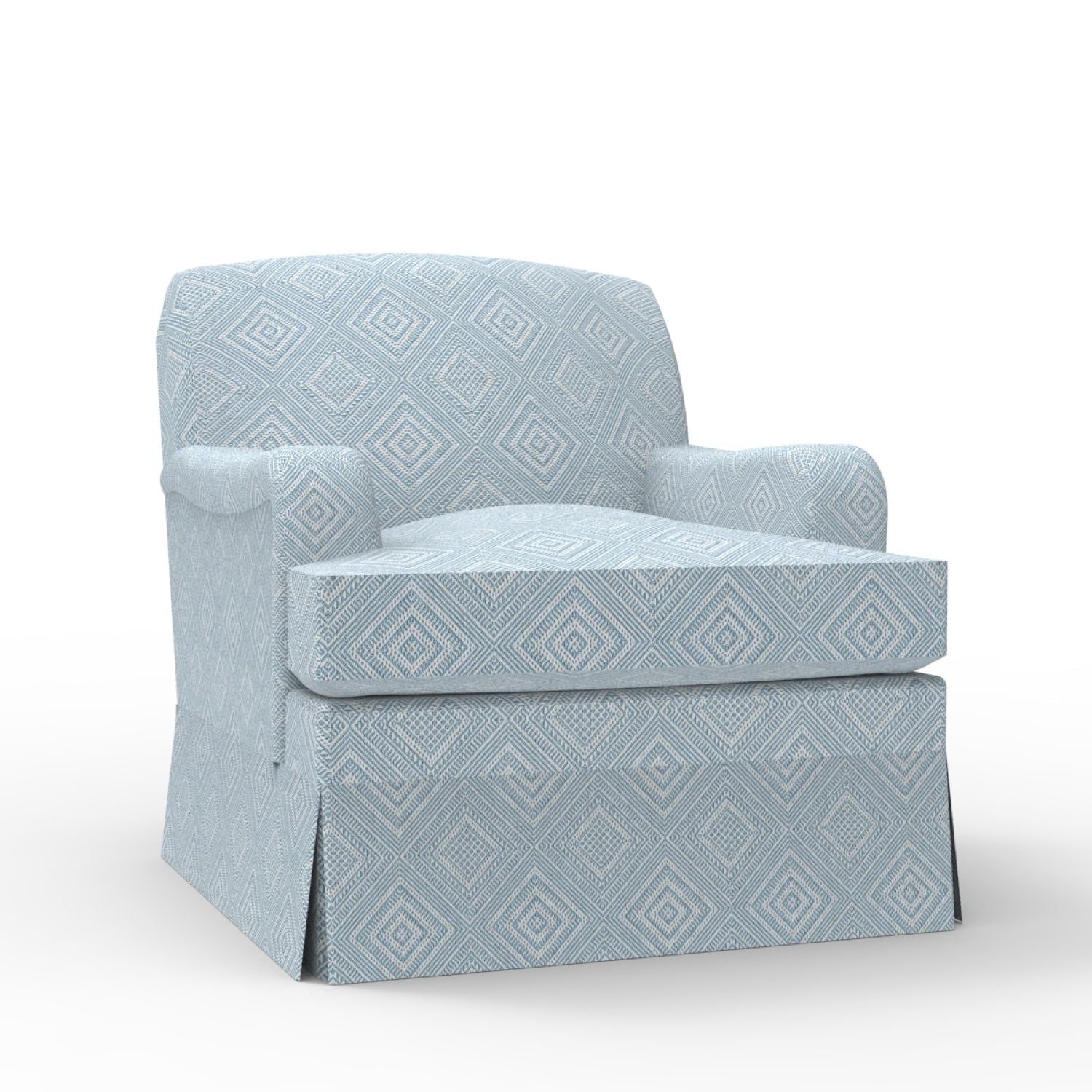 Stratford Slipcovered Armchair with Skirt